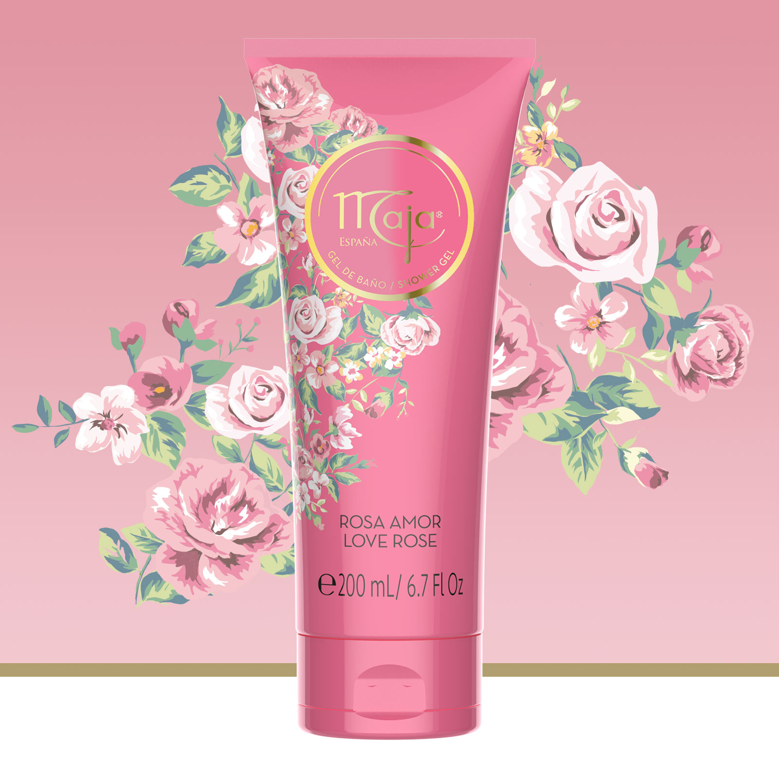 Shower Gel 200 ml, Love Rose
